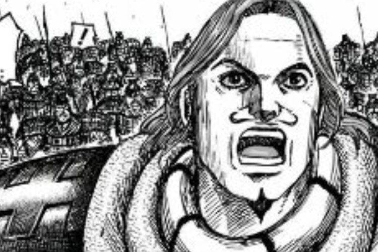 만화 《Kingdom》 챕터 839 코리아 스캔, RAW! 진의 군대가 상대를 직접 공격했습니다